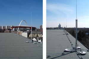 HVI-Blitzschutz auf dem Dach einer Schule in Köln – Beispiel 2