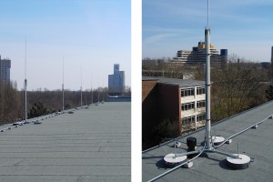 HVI-Blitzschutz auf dem Dach einer Schule in Köln – Beispiel 3